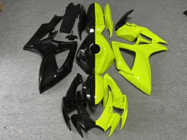 Purchase 2006-2007 Glossy Black & High Viz Yellow Split Suzuki GSXR 600/GSXR 750 Motorcycle Fairings UK