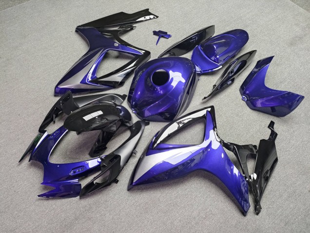 Purchase 2006-2007 Glossy Blue & Black with Silver Suzuki GSXR 600/GSXR 750 Motorcycle Fairings UK