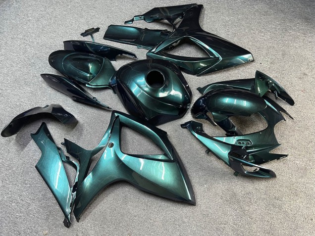 Purchase 2006-2007 Glossy Green Blue Chameleon Suzuki GSXR 600/GSXR 750 Motorcycle Fairings UK