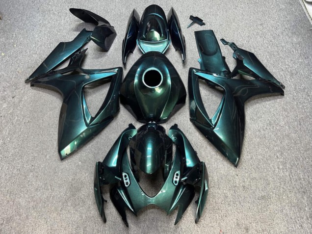 Purchase 2006-2007 Glossy Green Blue Chameleon Suzuki GSXR 600/GSXR 750 Motorcycle Fairings UK