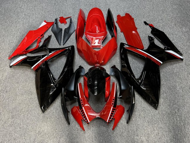 Purchase 2006-2007 Glossy Red Black White Suzuki GSXR 600/GSXR 750 Motorcycle Fairings UK