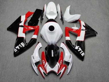 Purchase 2006-2007 Glossy White & Black with Red Suzuki GSXR 600/GSXR 750 Motorcycle Fairings UK