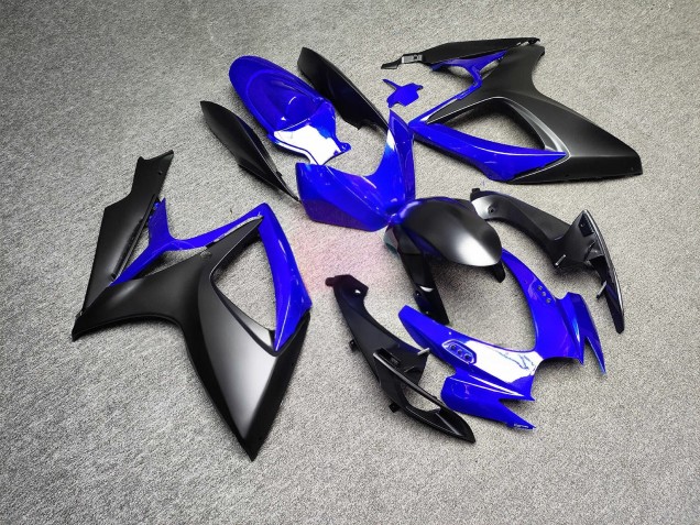 Purchase 2006-2007 Glossy Blue Matte Black Suzuki GSXR 600/GSXR 750 Motorcycle Fairings UK