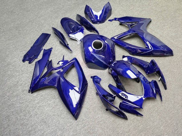 Purchase 2006-2007 Glossy Blue Carbon Fiber Style Suzuki GSXR 600/GSXR 750 Motorcycle Fairings UK
