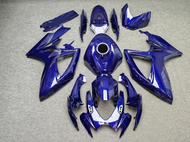 Purchase 2006-2007 Glossy Blue Carbon Fiber Style Suzuki GSXR 600/GSXR 750 Motorcycle Fairings UK