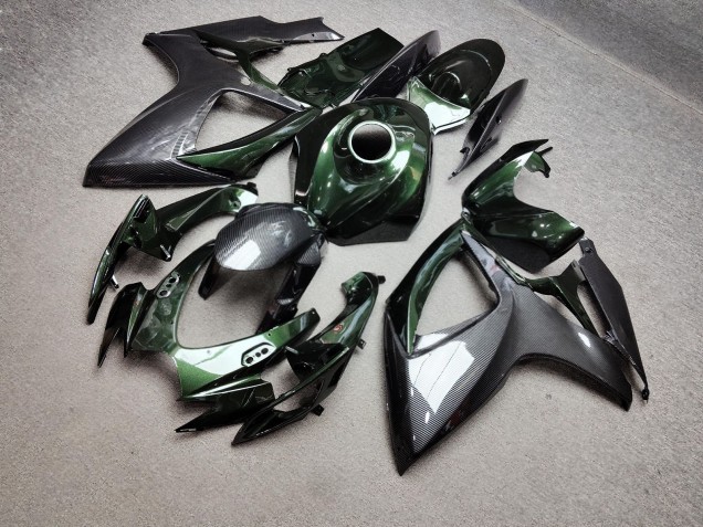 Purchase 2006-2007 Glossy Carbon Fiber Pearl Green Suzuki GSXR 600/GSXR 750 Motorcycle Fairings UK