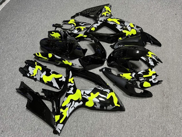 Purchase 2006-2007 Glossy High Vis Camo Suzuki GSXR 600/GSXR 750 Motorcycle Fairings UK