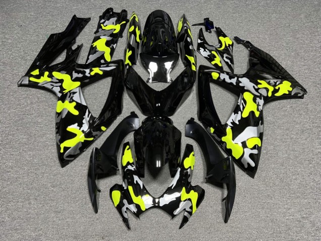 Purchase 2006-2007 Glossy High Vis Camo Suzuki GSXR 600/GSXR 750 Motorcycle Fairings UK