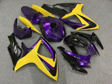 Purchase 2006-2007 Glossy Purple Yellow Suzuki GSXR 600/GSXR 750 Motorcycle Fairings UK
