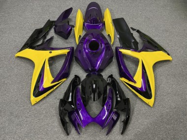 Purchase 2006-2007 Glossy Purple Yellow Suzuki GSXR 600/GSXR 750 Motorcycle Fairings UK
