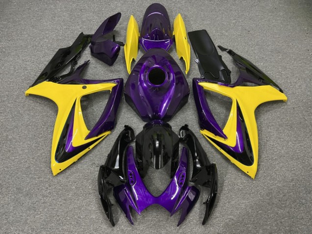 Purchase 2006-2007 Glossy Purple Yellow Suzuki GSXR 600/GSXR 750 Motorcycle Fairings UK