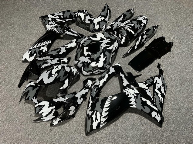 Purchase 2006-2007 Glossy Grey Camo Shark Suzuki GSXR 600/GSXR 750 Motorcycle Fairings UK