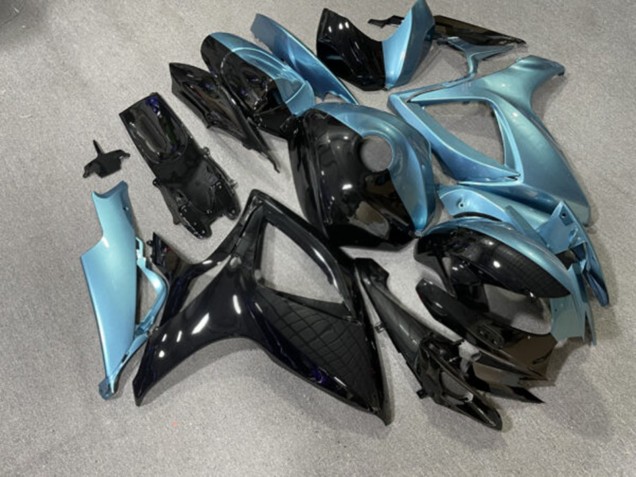 Purchase 2006-2007 Glossy Light Blue Black Suzuki GSXR 600/GSXR 750 Motorcycle Fairings UK