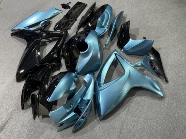 Purchase 2006-2007 Glossy Light Blue Black Suzuki GSXR 600/GSXR 750 Motorcycle Fairings UK