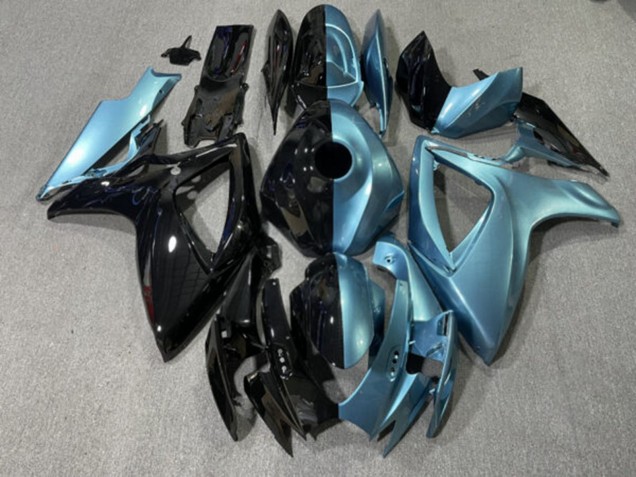 Purchase 2006-2007 Glossy Light Blue Black Suzuki GSXR 600/GSXR 750 Motorcycle Fairings UK