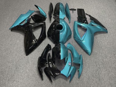 Purchase 2006-2007 Half Teal Blue Black Suzuki GSXR 600/GSXR 750 Motorcycle Fairings UK