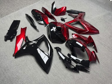 Purchase 2006-2007 Glossy Red & Black Split Suzuki GSXR 600/GSXR 750 Motorcycle Fairings UK