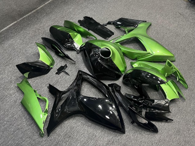 Purchase 2006-2007 Glossy Green Black Split Suzuki GSXR 600/GSXR 750 Motorcycle Fairings UK