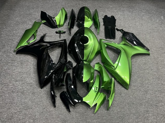 Purchase 2006-2007 Glossy Green Black Split Suzuki GSXR 600/GSXR 750 Motorcycle Fairings UK