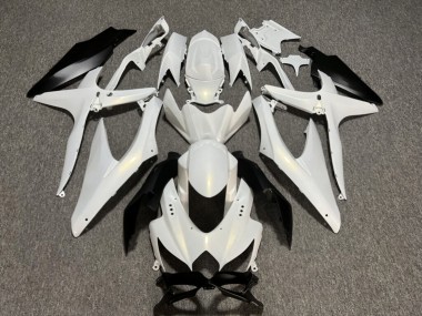 Purchase 2008-2010 Pearl White & Matte Black Suzuki GSXR 600/GSXR 750 Motorcycle Fairings UK