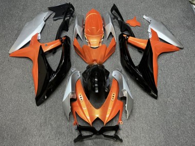 Purchase 2008-2010 Pearl Orange Glossy Black Suzuki GSXR 600/GSXR 750 Motorcycle Fairings UK