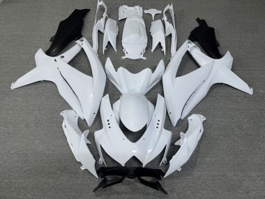 Purchase 2008-2010 Glossy White with Black Suzuki GSXR 600/GSXR 750 Motorcycle Fairings UK