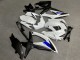 Purchase 2008-2010 Glossy White Blue Matte Black Suzuki GSXR 600/GSXR 750 Motorcycle Fairings UK