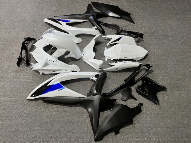 Purchase 2008-2010 Glossy White Blue Matte Black Suzuki GSXR 600/GSXR 750 Motorcycle Fairings UK