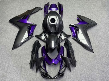 Purchase 2011-2024 Glossy Carbon Fiber Style with Purple Suzuki GSXR 600/GSXR 750 Motorcycle Fairings UK