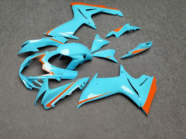 Purchase 2011-2024 Glossy Light Blue Orange Suzuki GSXR 600/GSXR 750 Motorcycle Fairings UK