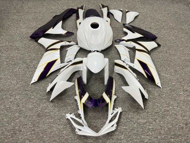 Purchase 2011-2024 Pearl White Glossy Purple Gold Suzuki GSXR 600/GSXR 750 Motorcycle Fairings UK