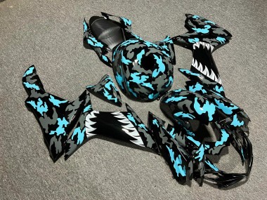 Purchase 2011-2024 Glossy Light Blue Grey Camo Shark Suzuki GSXR 600/GSXR 750 Motorcycle Fairings UK