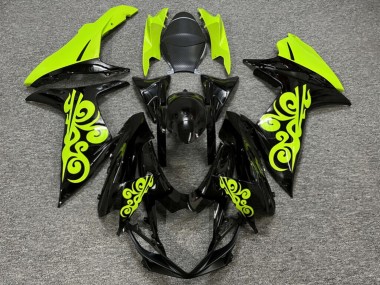 Purchase 2011-2024 Glossy Black Lime Green Suzuki GSXR 600/GSXR 750 Motorcycle Fairings UK