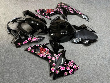 Purchase 2011-2024 Glossy Black with Pink Cherry Blossom & Oni Mask Suzuki GSXR 600/GSXR 750 Motorcycle Fairings UK