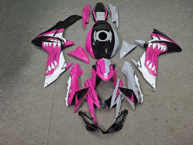 Purchase 2011-2024 Glossy Nardo Grey & Pink Shark Suzuki GSXR 600/GSXR 750 Motorcycle Fairings UK