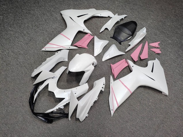 Purchase 2011-2024 Pearl White Glossy Pink Suzuki GSXR 600/GSXR 750 Motorcycle Fairings UK