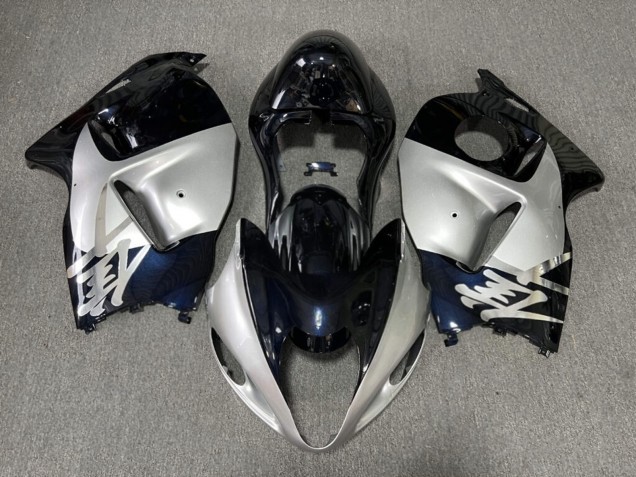 Purchase 1996-2007 Glossy Midnight Blue Silver Suzuki GSXR 1300 Hayabusa Motorcycle Fairings UK