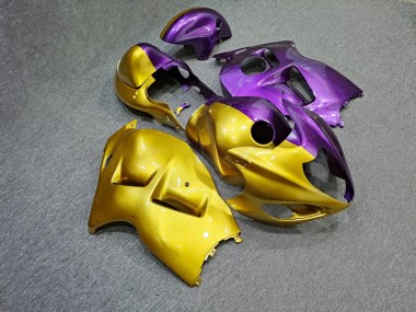 Purchase 1996-2007 Glossy Purple Gold Split Suzuki GSXR 1300 Hayabusa Motorcycle Fairings UK