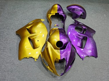 Purchase 1996-2007 Glossy Purple Gold Split Suzuki GSXR 1300 Hayabusa Motorcycle Fairings UK