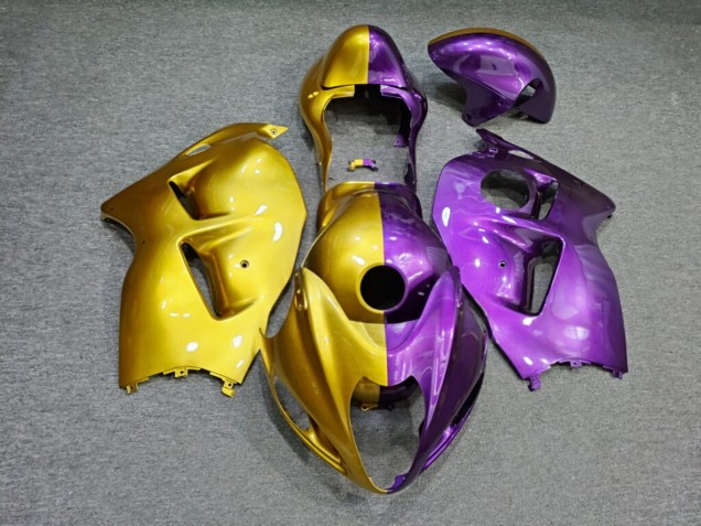 Purchase 1996-2007 Glossy Purple Gold Split Suzuki GSXR 1300 Hayabusa Motorcycle Fairings UK