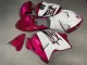 Purchase 1996-2007 Glossy White Pink Suzuki GSXR 1300 Hayabusa Motorcycle Fairings UK