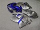 Purchase 1996-2007 Glossy Silver Blue Suzuki GSXR 1300 Hayabusa Motorcycle Fairings UK