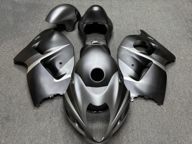 Purchase 1996-2007 Matte Silver Black Suzuki GSXR 1300 Hayabusa Motorcycle Fairings UK