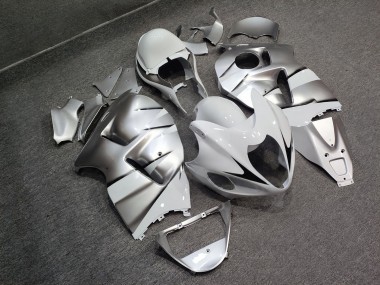 Purchase 1996-2007 Glossy Silver White Suzuki GSXR 1300 Hayabusa Motorcycle Fairings UK
