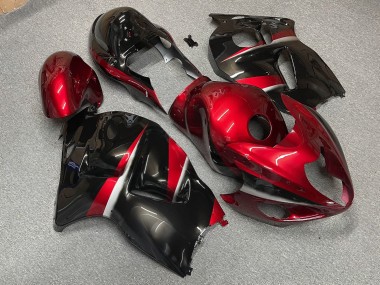 Purchase 1996-2007 Glossy Maroon Red Black Silver Suzuki GSXR 1300 Hayabusa Motorcycle Fairings UK