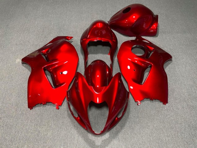 Purchase 1996-2007 Deep Red Suzuki GSXR 1300 Hayabusa Motorcycle Fairings UK