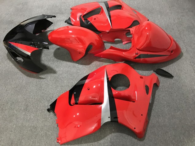 Purchase 1996-2007 Glossy Red Black Suzuki GSXR 1300 Hayabusa Motorcycle Fairings UK