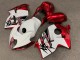 Purchase 1996-2007 Glossy White Candy Red Suzuki GSXR 1300 Hayabusa Motorcycle Fairings UK