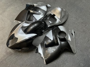 Purchase 1996-2007 Glossy Silver Black Suzuki GSXR 1300 Hayabusa Motorcycle Fairings UK