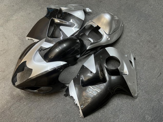 Purchase 1996-2007 Glossy Silver Black Suzuki GSXR 1300 Hayabusa Motorcycle Fairings UK